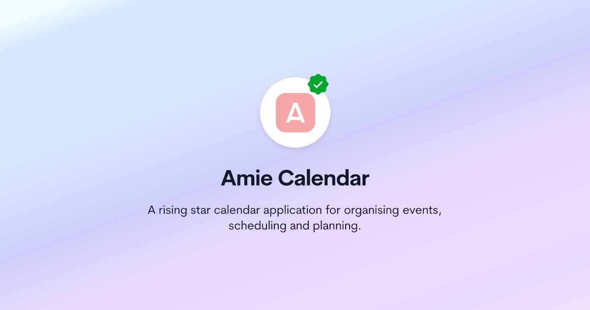Amie Calendar Review A New Fresh Calendar App Lands